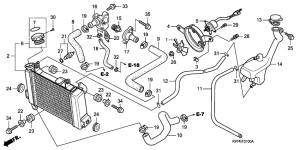 CBR125RS Радиатор