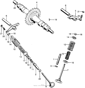 SL175 Camshaft + valves