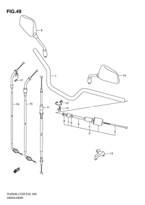 DL650 (ABS) Руль