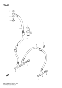GSX-R1000 Передние тормозные трубки