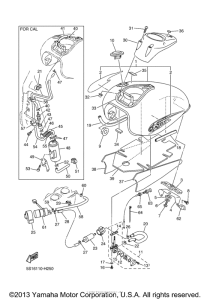 XVS650 Топливный бак