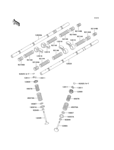 ZX1100 Клапана