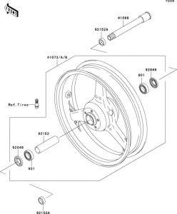 ZR1000 Переднее колесо