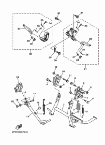 XP500 Stand & footrest