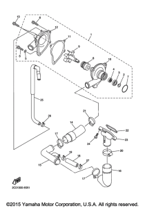 YZF-R6 Водяной насос