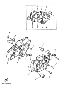 DT80LC Картер двигателя