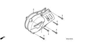 XR100 Крышка картера левая