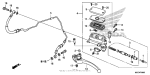 CB1100 (ABS) Цилиндр сцепления