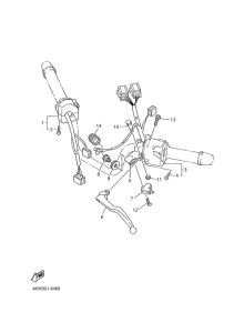 XJ900S Handle switch. lever