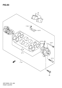 GSF1250S Передний суппорт