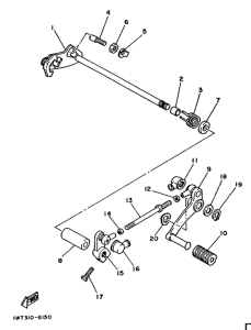 RD350LC Вал переключения