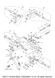 XV250BB Подножки