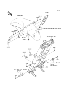 ZX1400 Крыло переднее
