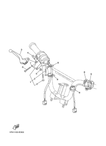 TTR50E Handle switch & lever