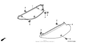 XR80R Боковые обтекатели