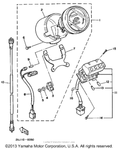 XV250 Приборы