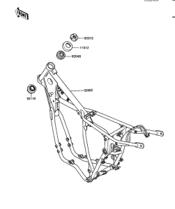 KX500 Frame comp