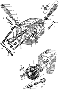 CB92 Распределительный вал и клапана