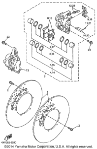 YZF-R1 Передний суппорт