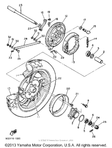 XJ650RJ Переднее колесо
