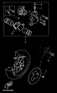 CW50RS Передний тормоз