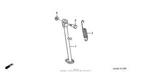 XR80R Подножка