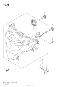 GSX-R1000Z Headlamp (Gsx-R1000Zl3 E33)