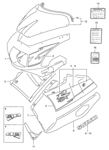 GSX-R400 Cowling body