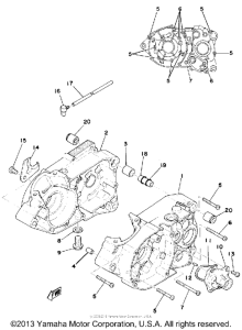 TY175C Картер двигателя