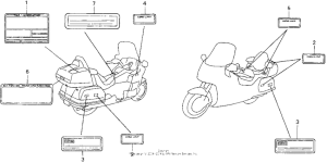 GL1500SE Caution label (1)