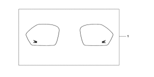 CBR1100XX Pannier cover set