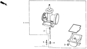 CR125R Carburetor optional kit 85-89