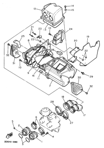 SRX600 Brktthermistor