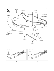 EX500 Крышка боковая / защита цепи