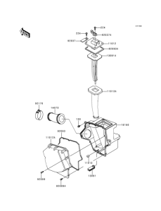 KMX125 Воздушный фильтр