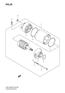 GSF1250S (ABS) Стартерный мотор