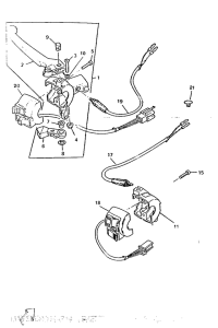 CW50 Handle switch. lever