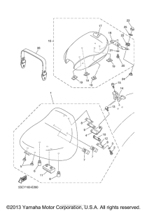 XVS650A Сиденье
