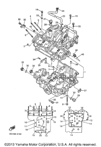 YZF1000RJC Картер двигателя