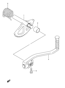 AJ50 Ножной стартер
