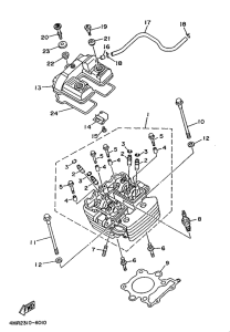 TT250R Головка цилиндров