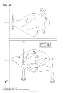 AN650 Stopper Set Rear Box Plate (Optional)