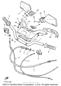 XJ650LK Handlebar-cable