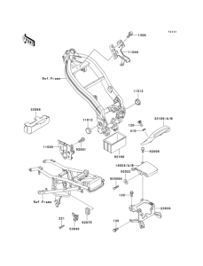 EX250 Рама ,крепежные детали