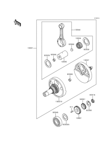 KL650 Crankshaft(kl650ae032206-)