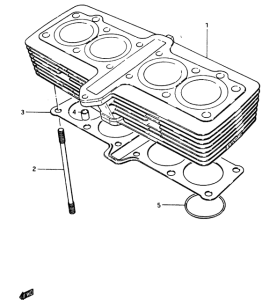 GSX400 Цилиндр