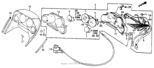 VF700F Спидометр + тахометр