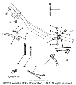 YZ80S (Motocross) Handle switch - lever
