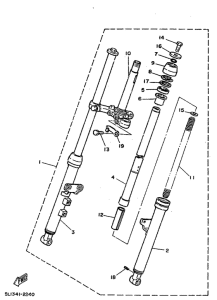 RD80 Передняя вилка