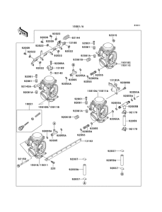 ZX600 Carburetor assy